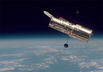 Hubble Space Telescope in Earth orbit